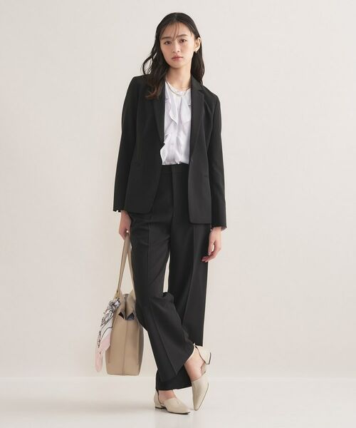 INDIVI / インディヴィ パンツ | 【通勤スーツ／洗える】ストレッチワイドパンツ | 詳細4