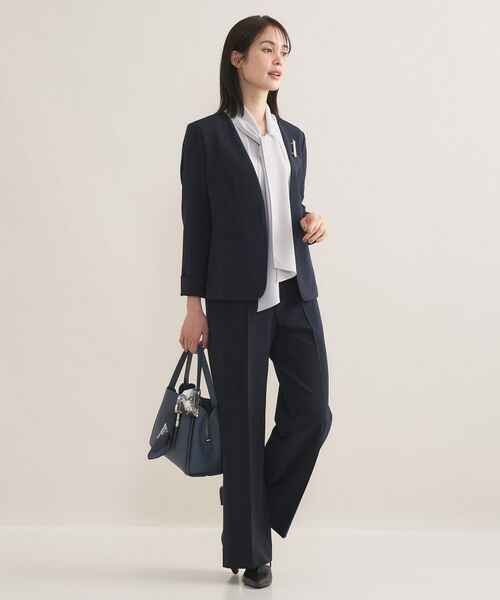 INDIVI / インディヴィ パンツ | 【通勤スーツ／洗える】ストレッチワイドパンツ | 詳細8