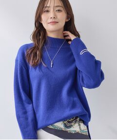 INDIVI / インディヴィ ニット・セーター | 【カシミヤ混】ミドルゲージ ハイネックニット