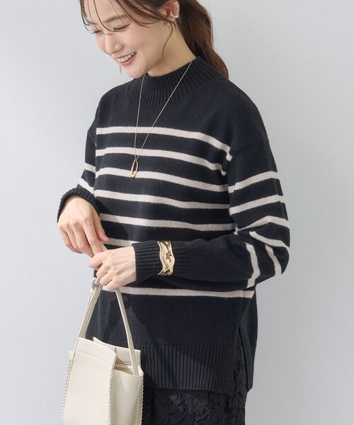 INDIVI / インディヴィ ニット・セーター | 【カシミヤ混】ミドルゲージ ハイネックニット | 詳細11