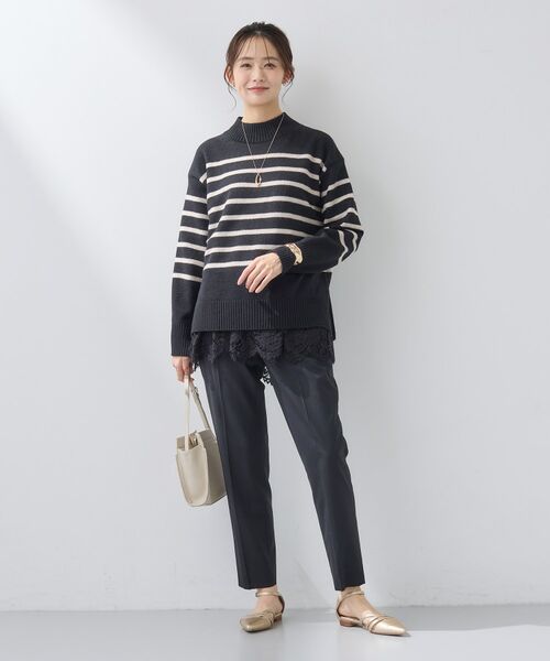 INDIVI / インディヴィ ニット・セーター | 【カシミヤ混】ミドルゲージ ハイネックニット | 詳細12