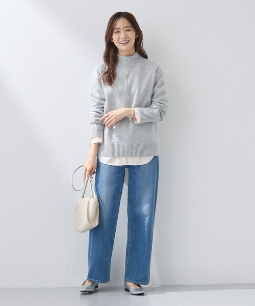 INDIVI / インディヴィ ニット・セーター | 【カシミヤ混】ミドルゲージ ハイネックニット | 詳細16