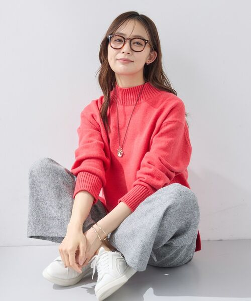 INDIVI / インディヴィ ニット・セーター | 【カシミヤ混】ミドルゲージ ハイネックニット | 詳細19