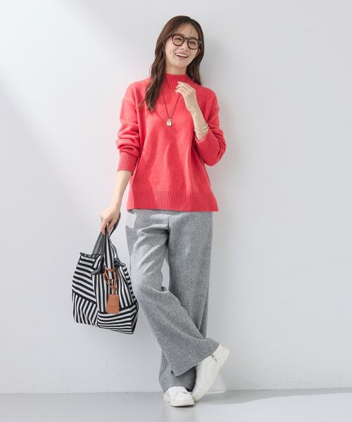 INDIVI / インディヴィ ニット・セーター | 【カシミヤ混】ミドルゲージ ハイネックニット | 詳細20