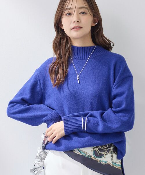 INDIVI / インディヴィ ニット・セーター | 【カシミヤ混】ミドルゲージ ハイネックニット | 詳細6