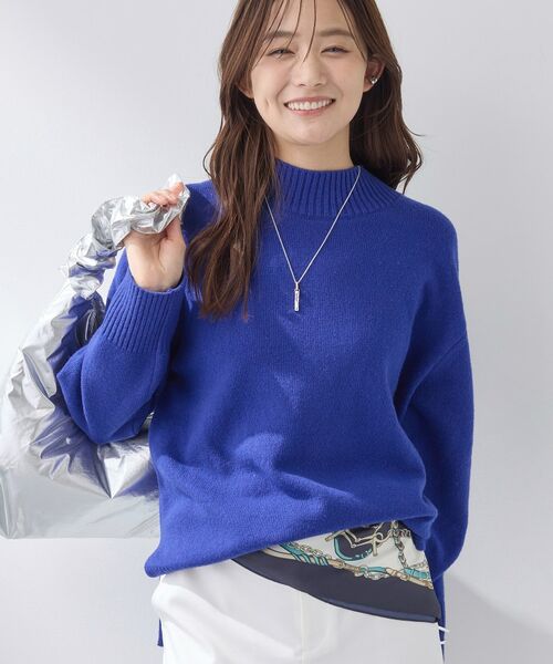 INDIVI / インディヴィ ニット・セーター | 【カシミヤ混】ミドルゲージ ハイネックニット | 詳細7