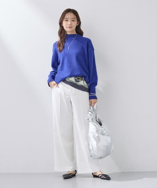 INDIVI / インディヴィ ニット・セーター | 【カシミヤ混】ミドルゲージ ハイネックニット | 詳細8