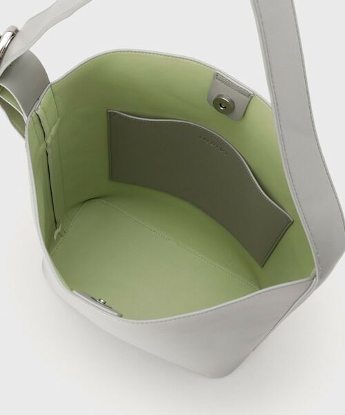 INDIVI / インディヴィ ショルダーバッグ | 【A4収納可能/合皮】配色デザインワンショルダーバッグ | 詳細14