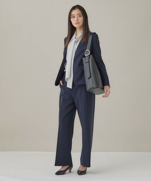 INDIVI / インディヴィ ショルダーバッグ | 【A4収納可能/合皮】配色デザインワンショルダーバッグ | 詳細4