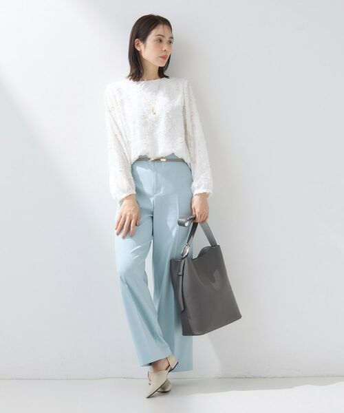 INDIVI / インディヴィ ショルダーバッグ | 【A4収納可能/合皮】配色デザインワンショルダーバッグ | 詳細6