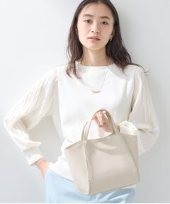 INDIVI / インディヴィ ショルダーバッグ | 【ミドルサイズ／合皮／ショルダー付】スタッズ風メタルバッグ