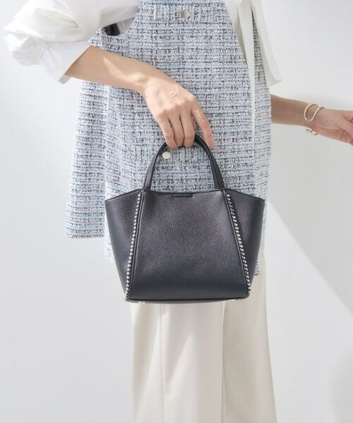 INDIVI / インディヴィ ショルダーバッグ | 【ミドルサイズ／合皮／ショルダー付】スタッズ風メタルバッグ | 詳細1