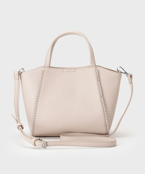 INDIVI / インディヴィ ショルダーバッグ | 【ミドルサイズ／合皮／ショルダー付】スタッズ風メタルバッグ | 詳細11