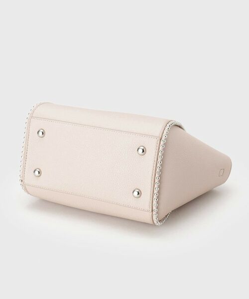 INDIVI / インディヴィ ショルダーバッグ | 【ミドルサイズ／合皮／ショルダー付】スタッズ風メタルバッグ | 詳細12