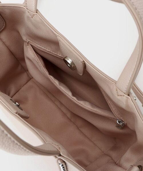 INDIVI / インディヴィ ショルダーバッグ | 【ミドルサイズ／合皮／ショルダー付】スタッズ風メタルバッグ | 詳細17