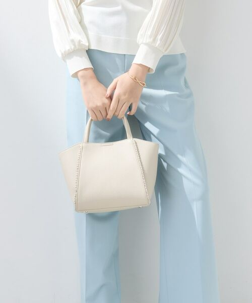 INDIVI / インディヴィ ショルダーバッグ | 【ミドルサイズ／合皮／ショルダー付】スタッズ風メタルバッグ | 詳細3