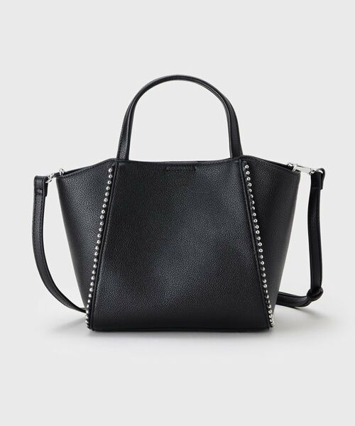INDIVI / インディヴィ ショルダーバッグ | 【ミドルサイズ／合皮／ショルダー付】スタッズ風メタルバッグ | 詳細7