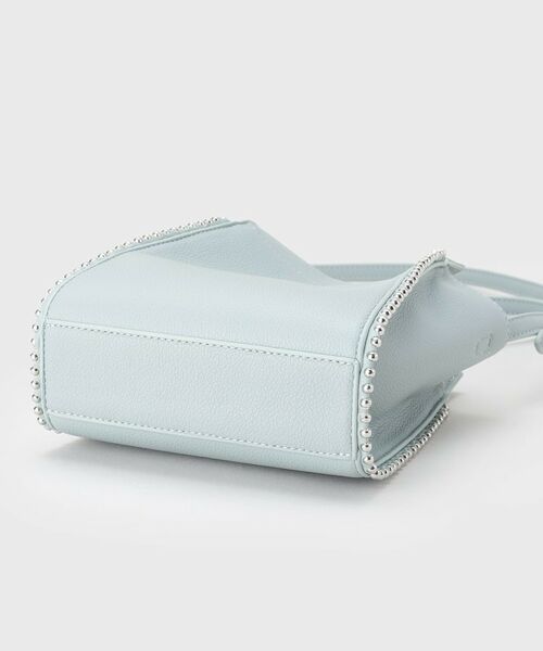 INDIVI / インディヴィ ショルダーバッグ | 【合皮】スタッズ風メタルポシェットバッグ | 詳細12