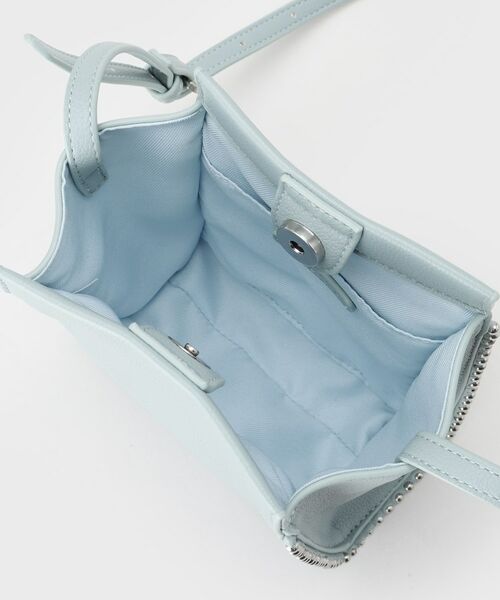 INDIVI / インディヴィ ショルダーバッグ | 【合皮】スタッズ風メタルポシェットバッグ | 詳細13