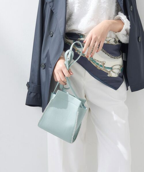 INDIVI / インディヴィ ショルダーバッグ | 【合皮】スタッズ風メタルポシェットバッグ | 詳細5