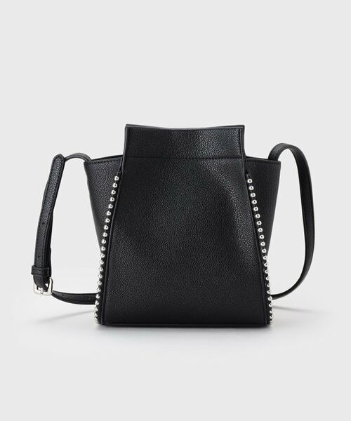 INDIVI / インディヴィ ショルダーバッグ | 【合皮】スタッズ風メタルポシェットバッグ | 詳細7