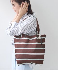 INDIVI / インディヴィ トートバッグ | 【WEB限定カラー／A4収納】柄ニットバッグ