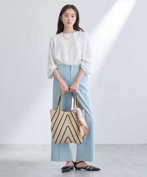 INDIVI / インディヴィ トートバッグ | 【WEB限定カラー/A4収納】柄ニットバッグ | 詳細10
