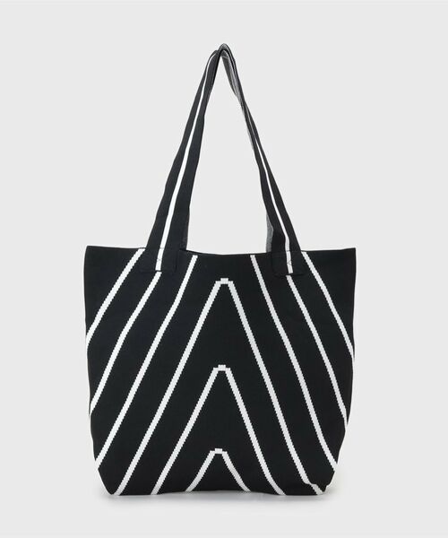 INDIVI / インディヴィ トートバッグ | 【WEB限定カラー/A4収納】柄ニットバッグ | 詳細15