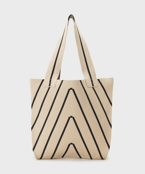 INDIVI / インディヴィ トートバッグ | 【WEB限定カラー/A4収納】柄ニットバッグ | 詳細16