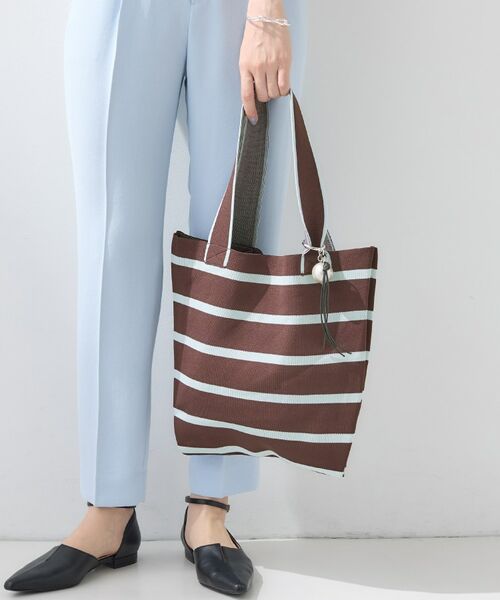 INDIVI / インディヴィ トートバッグ | 【WEB限定カラー/A4収納】柄ニットバッグ | 詳細3