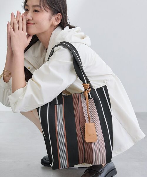 INDIVI / インディヴィ トートバッグ | 【WEB限定カラー/A4収納】柄ニットバッグ | 詳細5