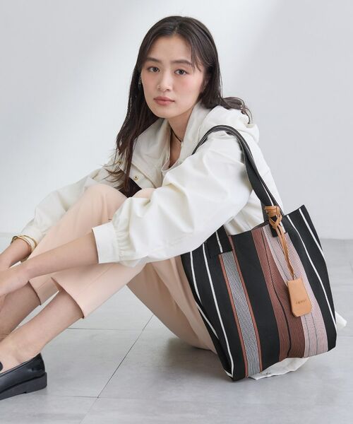 INDIVI / インディヴィ トートバッグ | 【WEB限定カラー/A4収納】柄ニットバッグ | 詳細6