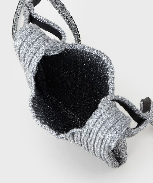 INDIVI / インディヴィ ショルダーバッグ | 【大人ラメ／スマホ入れ】ニット素材ミニポシェット | 詳細10