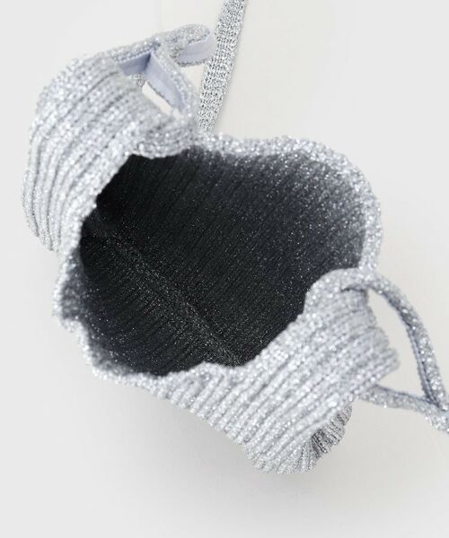 INDIVI / インディヴィ ショルダーバッグ | 【大人ラメ／スマホ入れ】ニット素材ミニポシェット | 詳細11