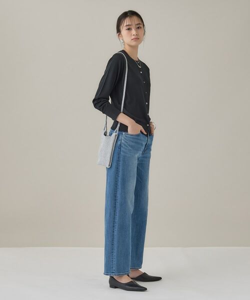 INDIVI / インディヴィ ショルダーバッグ | 【大人ラメ／スマホ入れ】ニット素材ミニポシェット | 詳細2