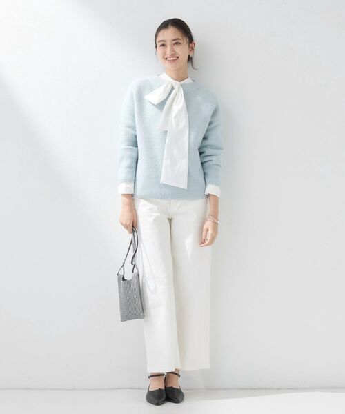 INDIVI / インディヴィ ショルダーバッグ | 【大人ラメ／スマホ入れ】ニット素材ミニポシェット | 詳細4