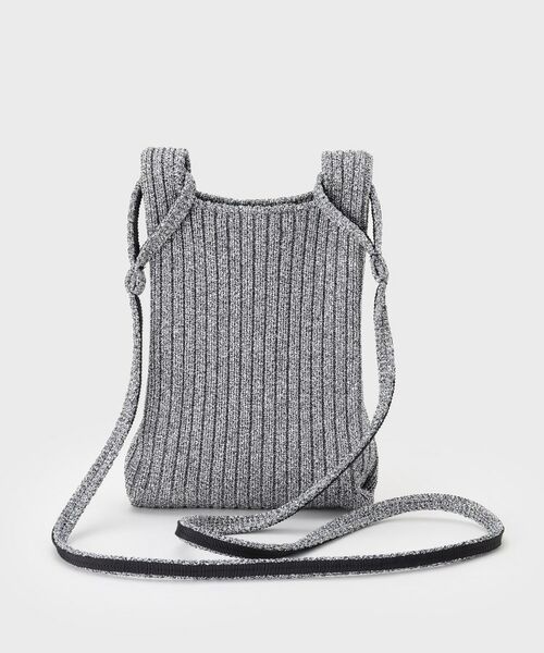 INDIVI / インディヴィ ショルダーバッグ | 【大人ラメ／スマホ入れ】ニット素材ミニポシェット | 詳細8