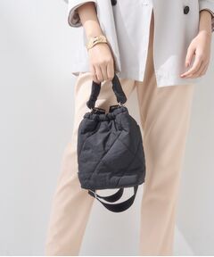 INDIVI / インディヴィ ハンドバッグ | 【大人カジュアル／ショルダー付】ふかふか巾着バッグ