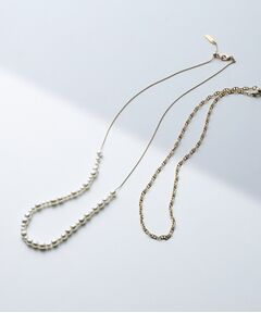 INDIVI / インディヴィ ネックレス・ペンダント・チョーカー | 【2WAY／2連セット】パール調＆チェーンミックスネックレス