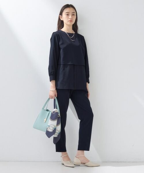 INDIVI / インディヴィ カットソー | 【洗える/UVケア】レイヤード風デザイントップス | 詳細12