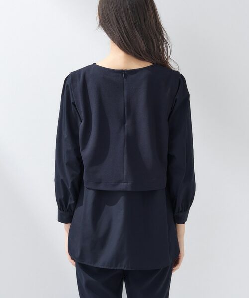 INDIVI / インディヴィ カットソー | 【洗える/UVケア】レイヤード風デザイントップス | 詳細16