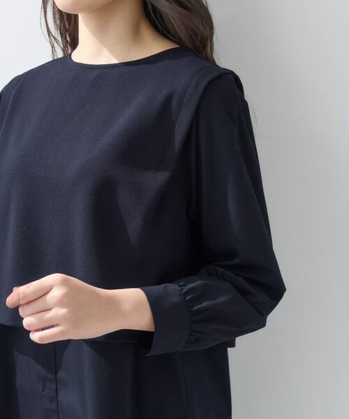 INDIVI / インディヴィ カットソー | 【洗える/UVケア】レイヤード風デザイントップス | 詳細19