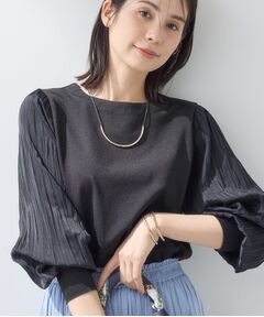 INDIVI / インディヴィ ニット・セーター | 【洗える／華やか】袖プリーツニット