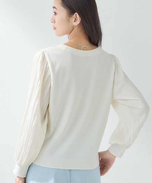 INDIVI / インディヴィ ニット・セーター | 【洗える／華やか】袖プリーツニット | 詳細3