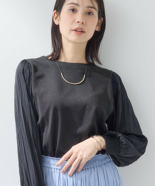 INDIVI / インディヴィ ニット・セーター | 【洗える／華やか】袖プリーツニット | 詳細6