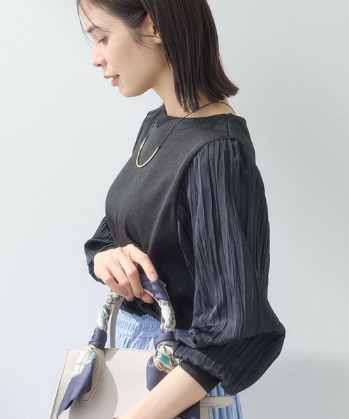 INDIVI / インディヴィ ニット・セーター | 【洗える／華やか】袖プリーツニット | 詳細7