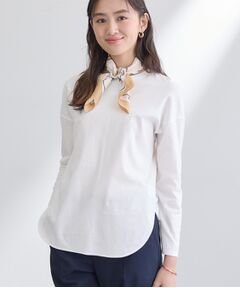 INDIVI / インディヴィ Tシャツ | 【洗える】きれいめラウンドテールロンT