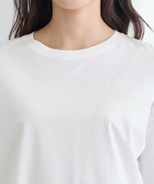 INDIVI / インディヴィ Tシャツ | 【洗える】きれいめラウンドテールロンT | 詳細13