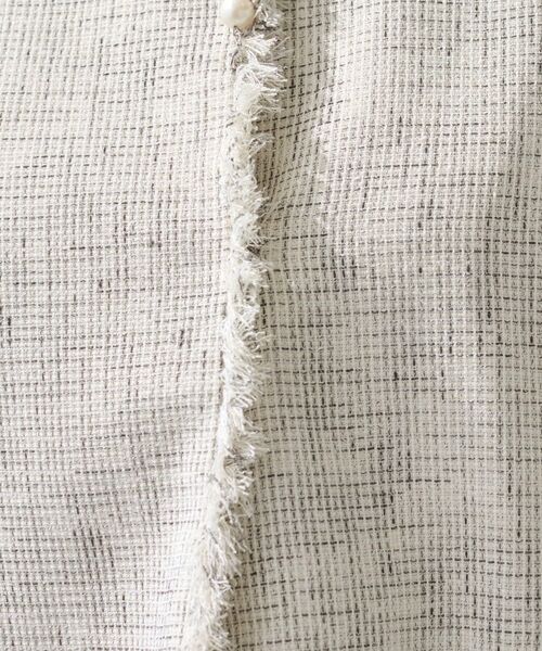 INDIVI / インディヴィ ノーカラージャケット | 【軽量／セレモニー／SETUP可能】ストレッチツイードジャケット | 詳細25