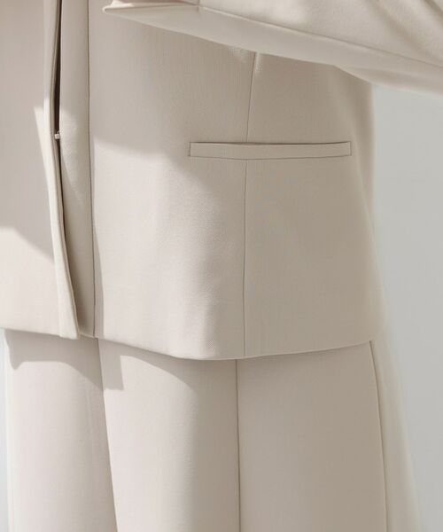 INDIVI / インディヴィ ノーカラージャケット | 【上品光沢/セレモニー/SETUP可能】切り替えデザインジャケット | 詳細17